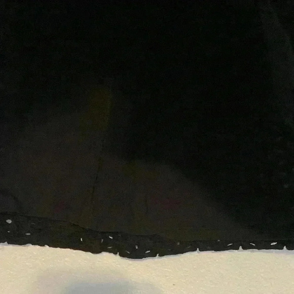 See by Chloe Size US 6 Black Eyelet Skirt A Line Pockets Short Cotton Pleated - Picture 4 of 8